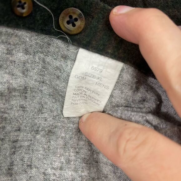 Vintage Woolrich Size XL Multicolor Blanket Thick Flannel Camping Shirt - Picture 5 of 6